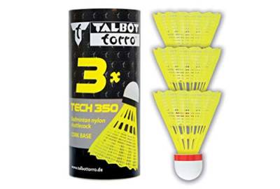 Talbot Torro Unisex – Babys Badminton und Federball TECH 350 Badmintonball, Korb: Gelb-Rot/Schnell, One Size von Talbot Torro