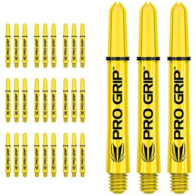 Target Darts 10 x Sätze of Gelb Pro Grip Dartschäfte Mittel - 30 Dartschäfte Insgesamt von Target Darts