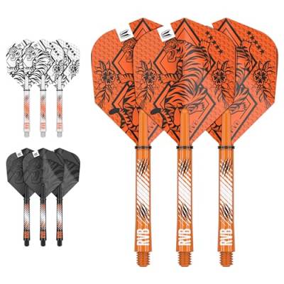 Target Darts Raymond Van Barneveld Ink Design No.6 Dartflüge & Mittel (48mm) Schäfte Vorbauten - 3er Pack von Target Darts