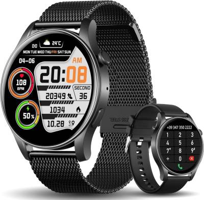 Techtrix Smartwatch (1,43 Zoll, Android, iOS), mit Telefonfunktion,21+ Sportmodi Fitnessuhr Pulsmesser, Schlafmonitor von Techtrix