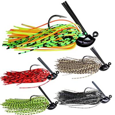 THKFISH Kunstköder Set Angeln Jigs Künstlicher Köder Angelköder Angelhaken A-10g 5Stück von THKFISH