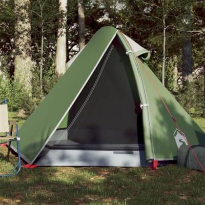 Tidyard Campingzelt 2 Personen Camping Zelte für Familie, Trekking, Outdoor, Festival, Grün 267x154x117 cm 185T TAFT von Tidyard