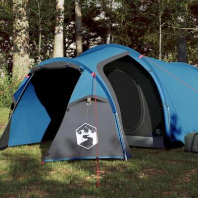 Tidyard Campingzelt 3 Personen Camping Zelte für Familie, Trekking, Outdoor, Festival, Blau 370x185x116 cm 185T TAFT von Tidyard