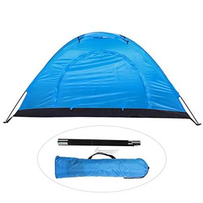 Campingzelte, Kleines Freizeit Angeln Klettern Rucksackreisen Strand Outdoor Zelt Einfache Einrichtung für 1 bis 2 Personen Leicht Wasserdicht für Erwachsene Kinder(Blau) von Tiiyee