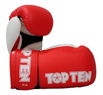 TOP Ten Boxhandschuhe XLP rot/weiß 10 Oz von TOP TEN