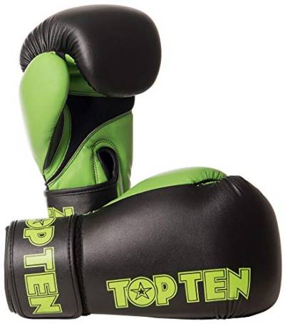 TOP Ten Boxhandschuhe XLP schwarz/grün 10 Oz von TOP TEN