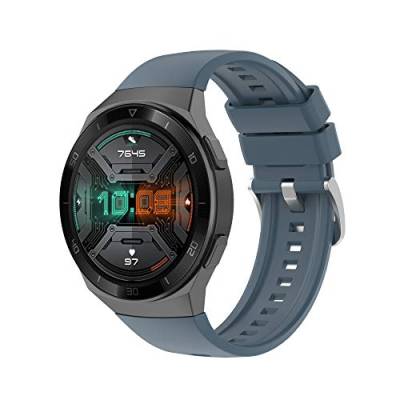 TopTen Uhrenarmband kompatibel mit Huawei Watch GT 2e Band, Silikonarmband Ersatzzubehör Verstellbares Armband (Cyan) von TopTen