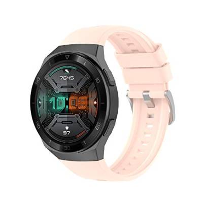 TopTen Uhrenarmband kompatibel mit Huawei Watch GT 2e Band, Silikonarmband Ersatzzubehör Verstellbares Armband (Pink) von TopTen