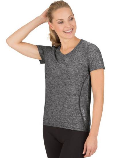 Trigema T-Shirt TRIGEMA Sportshirt in Melange-Optik (1-tlg) von Trigema
