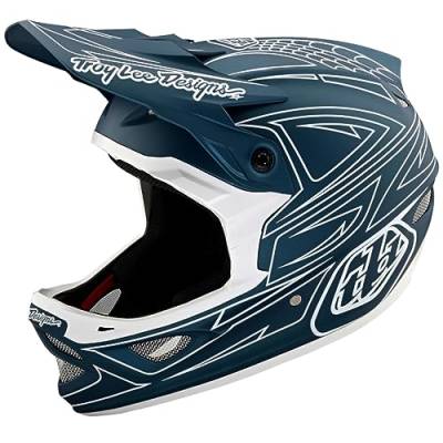 Troy Lee Designs Downhill MTB-Helm D3 Fiberlite Blau Gr. L von Troy Lee Designs