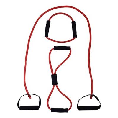 Tunturi 3er Set Fitnessbänder mit Griffen, 140 cm 40 cm 20 cm, Widerstandbänder, Suspension Trainer, Schwer von Tunturi