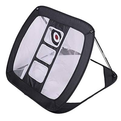 Tuoservo Golf Chipping Net Indoor Outdoor Folding Golf Zubehör Portable Square Golf Chipping Practice Net for Accuracy and Swing Practice (Schwarz) von Tuoservo