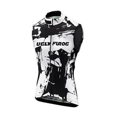 UGLY FROG Funktions Fahrradtrikot Kurzarm - Ärmellos Comfort Line -Radtrikot -Jersey - Radshirt - Bikeshirt MTB mit Taschen-Atmungsaktiv-Schnelltrocknend- Reißverschluss Durchgehend-Reflektoren von UGLY FROG