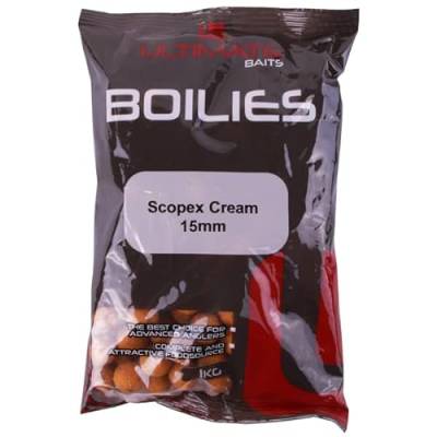 Ultimate Baits Boilies 15mm 1kg - Scopex Cream | Boilies von Ultimate