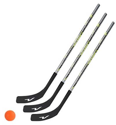 Unbekannt 3 x Vancouver Streethockeyschläger 100 cm, Kids Plus 1 Hockey-Ball (1 x Links- 2 x Rechtsschuss) von Unbekannt