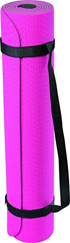 Deuser Unisex – Erwachsene Yoga Matte TPE, pink/grau, 183 x 61 cm von Deuser