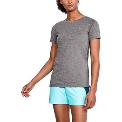 Under Armour Damen Kurzarmshirt UA HG SS, Charcoal Light Heath, SM, 1285637-020 von Under Armour