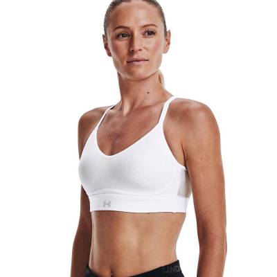 Under Armour Infinity Covered Top Low Support Weiß XS Frau von Under Armour