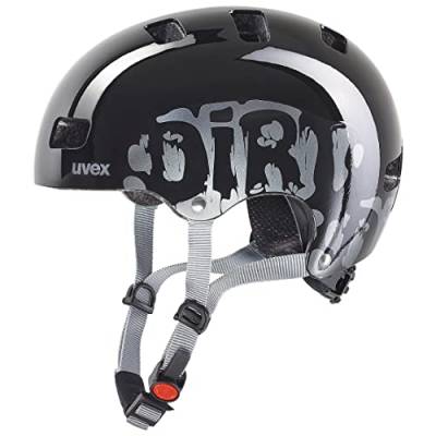 uvex kid 3 - robuster Fahrradhelm für Kinder- individuelle Größenanpassung - optimierte Belüftung - dirtbike black - 51-55 cm von Uvex