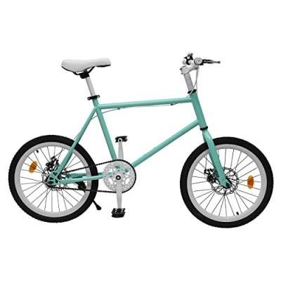 VKROOD Fahrrad 20 Zoll, Kinderfahrrad für Jungen und Mädchen ab 130-155 cm, Mountainbike mit Flaschenhalter, Federgabel, Kinder Fahrrad (Grün) von VKROOD