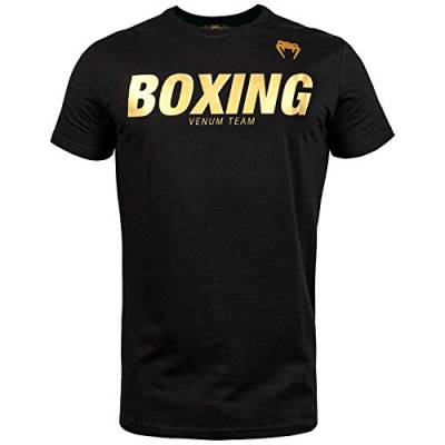 Venum Herren Boxing VT T-Shirts, Schwarz/Gold, M von Venum