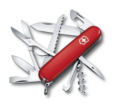 Victorinox Taschenmesser Taschenmesser Huntsman, rot, 15 Funktionen von Victorinox