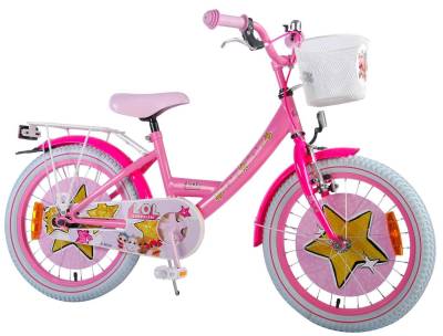 Volare Kinderfahrrad Kinderfahrrad LOL Surprise für Mädchen 18 Zoll Kinderrad für Pink von Volare