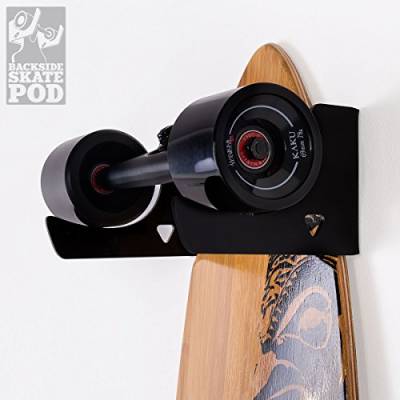 WANDKINGS Skateboard Wandhalterung - Backside Variante - Wähle eine Farbe - Schwarz matt von WANDKINGS