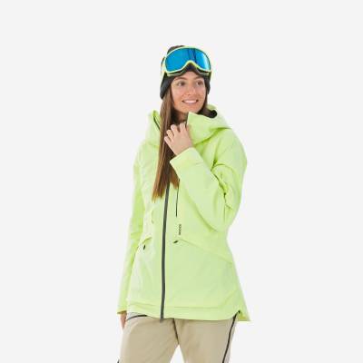 Skijacke Damen Freeride - FR100 neongelb von WEDZE