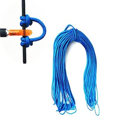 WEREWOLVES Hohe Qualität Bogenschießen Compoundbogen String Release D Loop Seil mit 4 Stück Messing Nocke Schnalle Clip (Blau) von WEREWOLVES