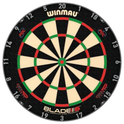 WINMAU Blade 6 Triple Core Carbon Professional Bristle Klassische Dartboard von WINMAU