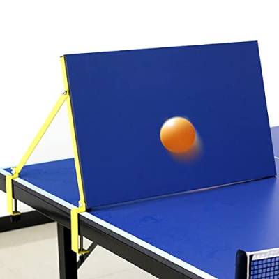 Tischtennis-Rebound-Trainingsgerät-Schallwand, Pingpong-Return-Board, Geeignet für Arbeitsplatten mit Einer Dicke von bis zu 8 cm, Hochelastisches, Rutschfestes, Einzelnes Selbstlerngerät von WJYLM