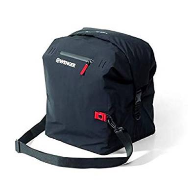 Wenger Dry Bag Flims 38Liter wasserdichte Tasche mit Trageriemen Packsack dauerhaft wasserdicht Beutel Umhängetasche Schutztasche für Kajak Wanderung, Camping, Skilaufen, Schwimmen, Am Strand, Radfahren und Wasser Sport Unisex schwarz L23.1037.01 von WENGER