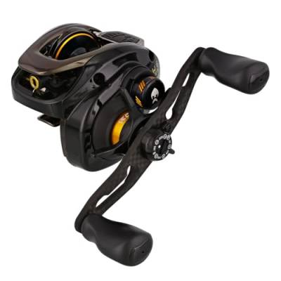 Westin W6-Bc 200 Msg Lh Stealth Gold 10+1Bb - Linkshand Baitcasterrolle, Angelrolle, Baitcaster, Baitcastrolle, Multirolle von Westin