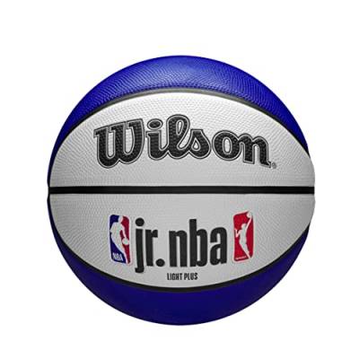 Wilson Basketball, Jr. NBA DRV Light, Outdoor und Indoor, Größe: 5, Blau/Rot/Weiß von Wilson