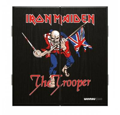 Winmau Dartscheibe Cabinet Iron Maiden Trooper, (Packung), Iron Maiden The Trooper-Design von Winmau