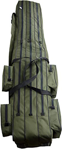 Witan Angeltasche Premium RUTENTASCHE Rutenfutteral 2, 3 Kammer 150-190cm (3 - Kammer - 150cm) von Witan