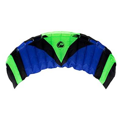 Wolkenstürmer Paraflex Sport 1.7 Kite, blau - „Ready to Fly“ Lenkmatte inkl. Lenkbar - Zweileiner Lenkdrachen für Jugendliche und Erwachsene von Wolkenstürmer