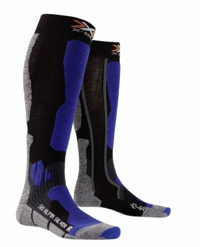 X-Bionic Kompressionsstrümpfe X-socks Ski Alpin Silver Kompressionssocken von X-Bionic