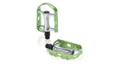 xlc pd m15 flachpedal   silber grun von XLC