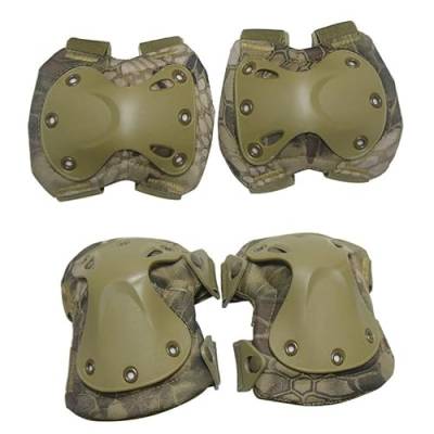 Taktische Camouflage Airsoft Knieschoner Ellenbogen & Knieschoner Paintball Schießen Jagd Outdoor Sport Schutzausrüstung von YABOO