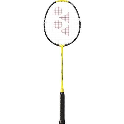 YONEX Nanofare 1000 Play Badmintonschläger | 4U 5G | Blitzgelb | Smash Speed | Medium Steif | Aero-Rahmen | explosives Sonic Flare System | Kopflicht | entwickelt von Japan von YONEX