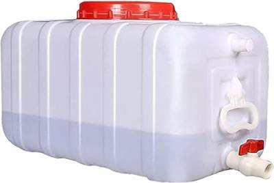 YXCUIDP Verdickter Tragbarer Wasserspeicher Haushalt Wassertank mit Wasserhahn for Camping Wandern Klettern, Reisen Outdoor-Aktivitäten (Color : White, Size : 200L) von YXCUIDP