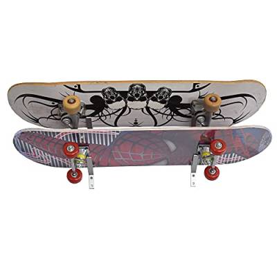 YYST 45°-Winkel Skateboard-Wandhalterung, Wandhalterung für Longboard, Skateboard, etc., mit Silikon-Pad im Schlitz, 4 Stück von YYST