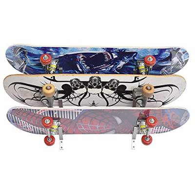 YYST 45°-Winkel Skateboard-Wandhalterung, Wandhalterung für Longboard, Skateboard, etc., mit Silikon-Pad im Schlitz, 6 Stück von YYST