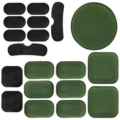 Yzpacc Universal Airsoft Helm Pads, Taktische Helm Ersatz Schaumstoff Polsterung, Fahrrad Zubehörmatten für Fast Mich CS ACH FMA USMC PASGT (grün) von Yzpacc