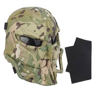 Yzpacc Outdoor Maske Punisher Maske Zweite Generation Vollgesichtsmaske für Halloween Jagd CS Wargame Taktische Ausrüstung Filmrequisiten Verstellbare Größe von Yzpacc