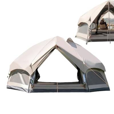 Zceplem Zelte für Camping, Campingzelt wasserdicht,Campingzelte Tragbares Familienzelt | Instant-Kabinenzelt, wasserdicht, wetterfeste Zelte, doppellagig, Außenzelt mit großer Kapazität von Zceplem