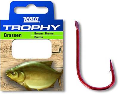 Zebco 8 Trophy Brassen Vorfachhaken 0,15mm 0,70m 10Stück, 8 von Zebco