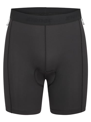 Ziener Herren NEIK X-Gel Fahrrad-Unterhose/Rad-Innenhose/Mountainbike-Unterwäsche - sehr atmungsaktiv|gepolstert|schnelltrocknend|elastisch, Black, 54 von Ziener